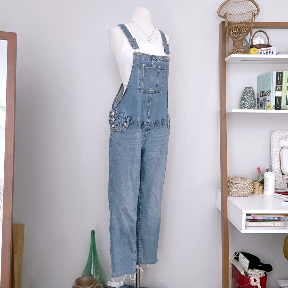 Isabel Maternity Blue Denim Overalls